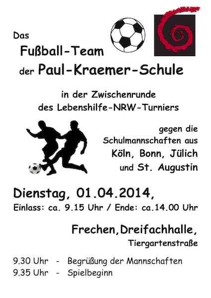 Plakat Fußballturnier 2014