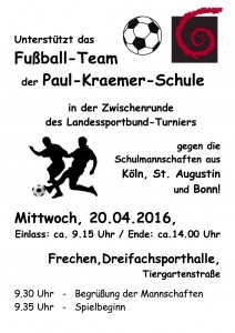 Plakat Fußballturnier 2016